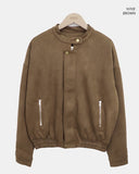 Brock Suede Two-Way Blouson Jacket