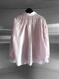 Sie Knot See-through Wrap Shirt Blouse