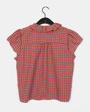 Tinbe Frill Check Short Sleeve Shirt