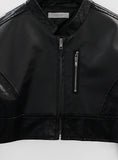 Durring Mix Leather Jacket