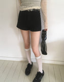 Naming Eyelet Leather Shoulder Bag