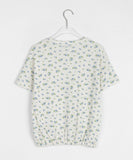 Jeleudi Flower Waffle Balloon Short Sleeve Tee