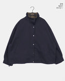 Richu Collar Color Matching Overfit Cotton Field Jacket