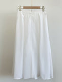 Cellua Pleated Flare Long Skirt