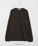 [unisex] Cornmeal Round Color Knit Sweatshirt