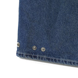Poten Big Pocket Oil Washing Cargo Denim Pants