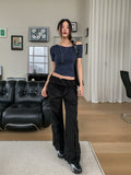 Fold String Under Pocket Cargo Pants