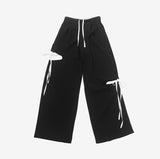 Pidyu Color Matching Side Slit Pants