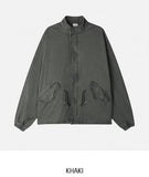 Mauve Washed Short Fishtail Bomber Jacket