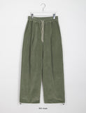 [unisex] Rikku Banding Corduroy Pigment Wide Pants