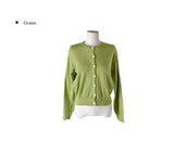 Chiran Round Simple Basic Knit Cardigan