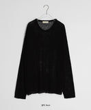 [unisex] Simty Linen Punching Over Knit