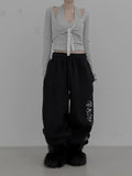 Winter Lettering Fleece Pants