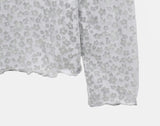 Nayu Flower Lace Polar Long Sleeve T-Shirt