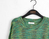 Hazel Mix Color Round Knit