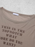 More Lettering See-Through Long-Sleeved