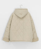 [Unisex] Gelma Hood Wool Quilting Padding Jumper