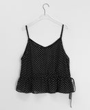 Manguetto Dot Bustier Sleeveless Blouse