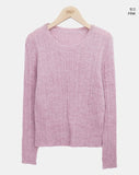 Luhan Alpaca Wool Round Ribbed Knit