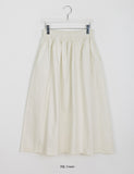 Silty banding long skirt