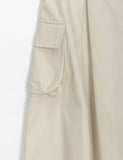 Woosen Cotton Pleated Cargo Long Skirt