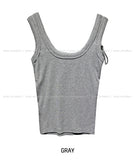 Amiri strap ribbed U-neck sleeveless