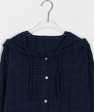 Ryuo Check Over Hood Shirt