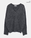 Asa V-neck Over Wool Knit