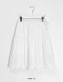 Dalyu Layered Nylon Midi Skirt