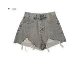 Myumyu Damage Short Denim Pants