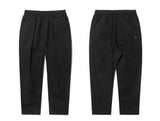 Deep tuck loose fit tapered banding pants