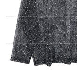 Confuse shine see-through knit