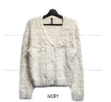 Ronnie Semi Crop Soft Fur Cardigan