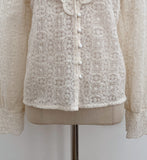 Revcell Ruffle Lace PuffBlouse (Sleeveless Set)