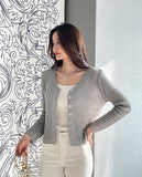 Mayben Ribbed Knit Cardigan