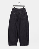 Yuki raw pocket balloon denim pants