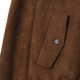 Riu high neck button suede jacket