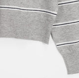 Kesio Multi-Stripe Henley Neck Knit