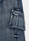 PINCH WIND CARGO DENIM PANTS