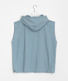 [unisex] Rollg Summer Embroidered Wind Hooded Vest