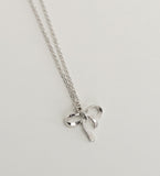 Choed Silver Ribbon Necklace