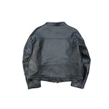 With Biker Leather Jacket