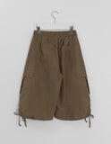 [Unisex] Aoli Banding Nylon Banding Cargo Bermuda Pants