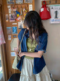 Vito Shirring Punching Layered Color Sleeveless