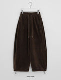 [Unisex] Sitb Fleece Brushed Banding Balloon Wide Pants