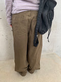 Hugin Cut Cotton Balloon Wide Pants