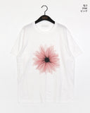 Somi Flower Printed Oversized Fit Boxy Short Sleeve T-shirt
