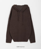 [unisex] Munyu Boucle Knit Hoodie