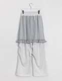 Kishira Banding Tulle Skirt Pants