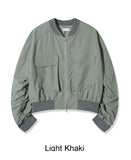 FL crop shirring flight jumper